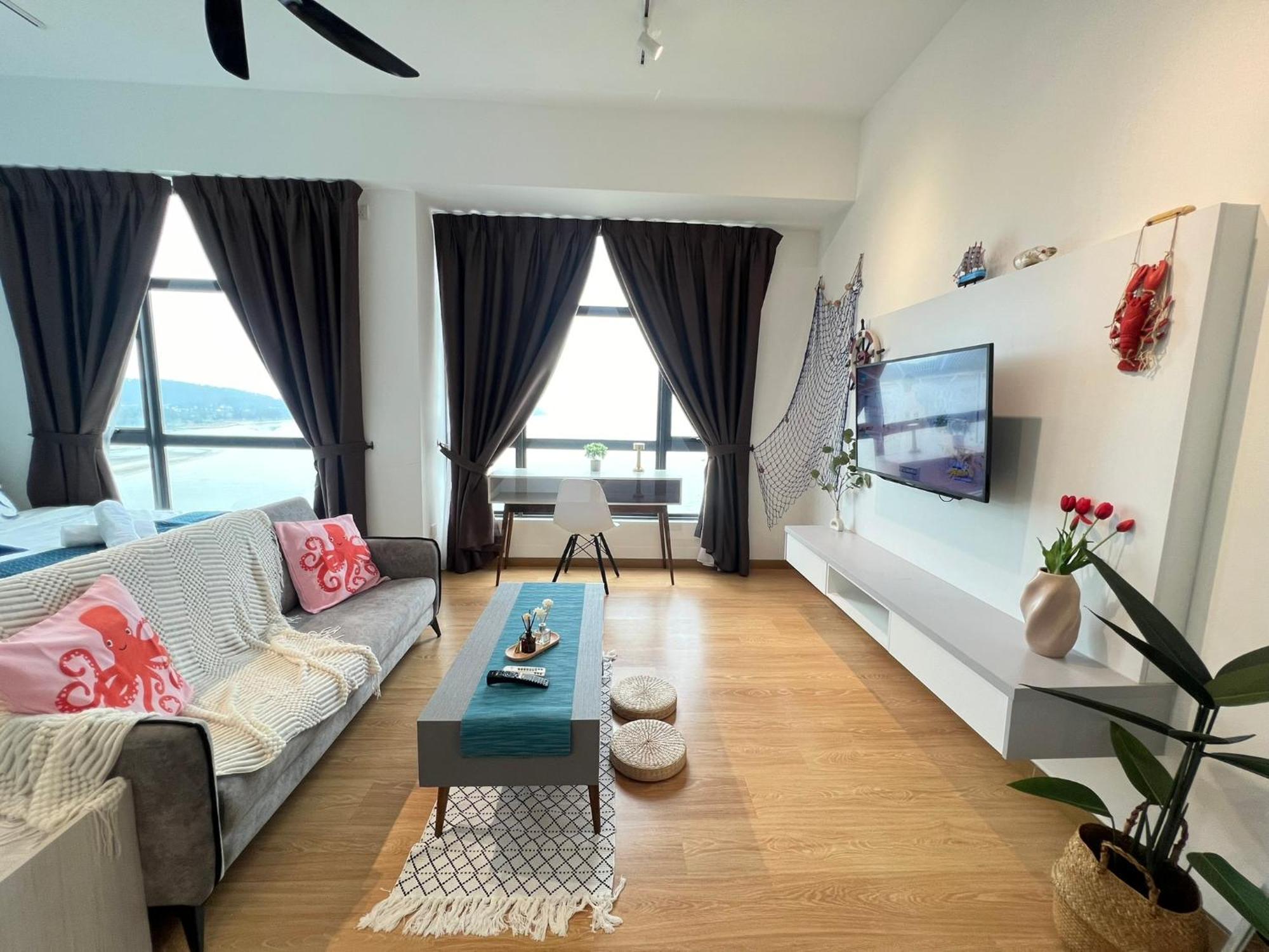 Oceanbay2 Seaview 6Pax Studio Netflix A-18-12 Kuantan Luaran gambar